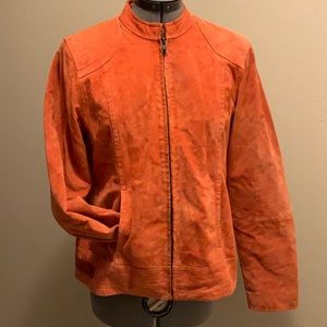 Ruff Hewn Burnt Orange Leather Jacket